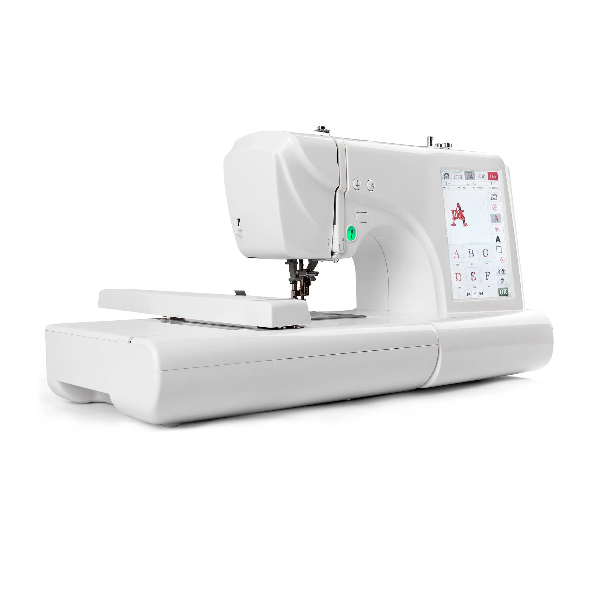 Maxtitch mini Computerized Home Embroidery Machine — 4″ × 9.25″ Large Hoop, 7″ Touchscreen, USB & Starter Accessories - Image 3