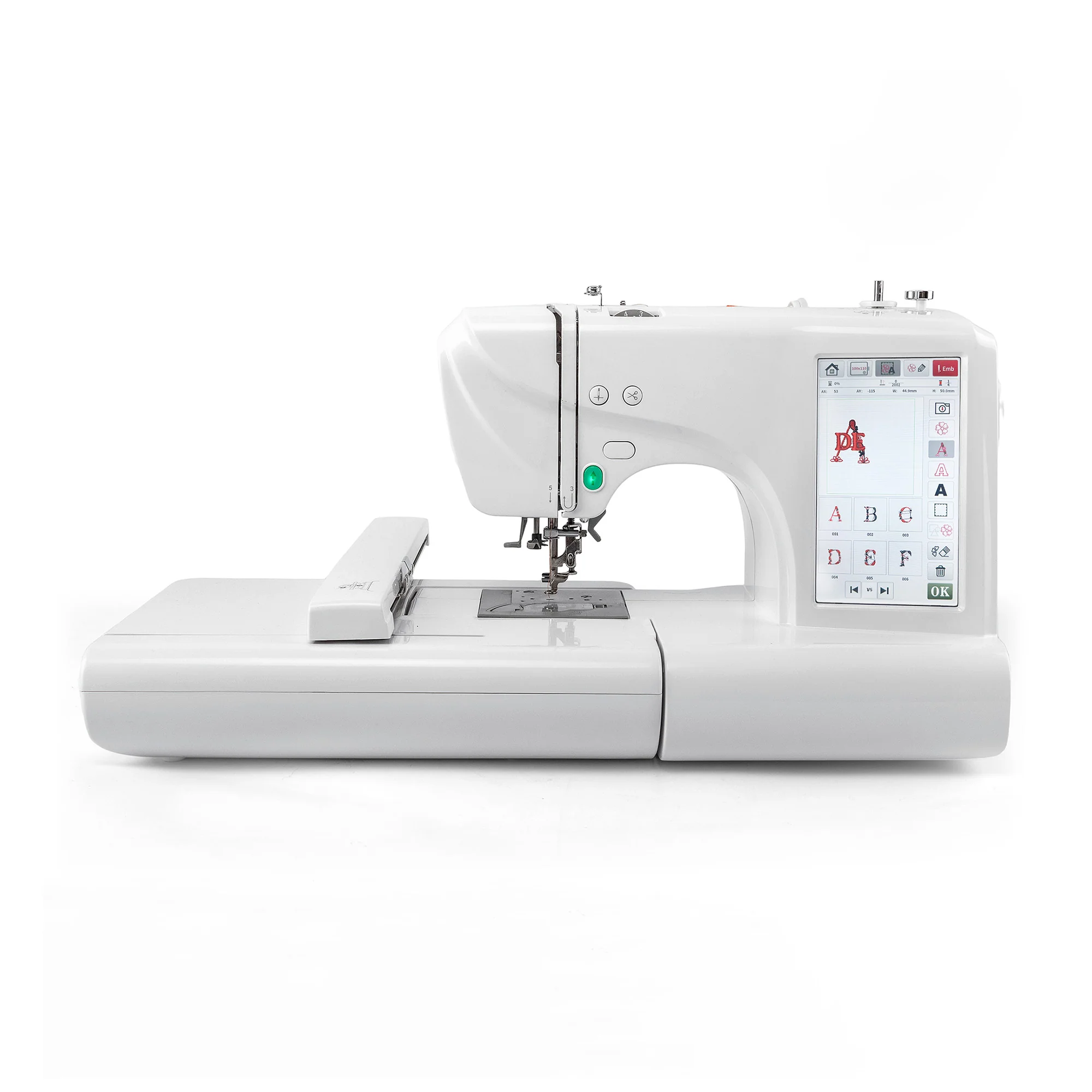 Maxtitch mini Computerized Home Embroidery Machine — 4″ × 9.25″ Large Hoop, 7″ Touchscreen, USB & Starter Accessories - Image 5