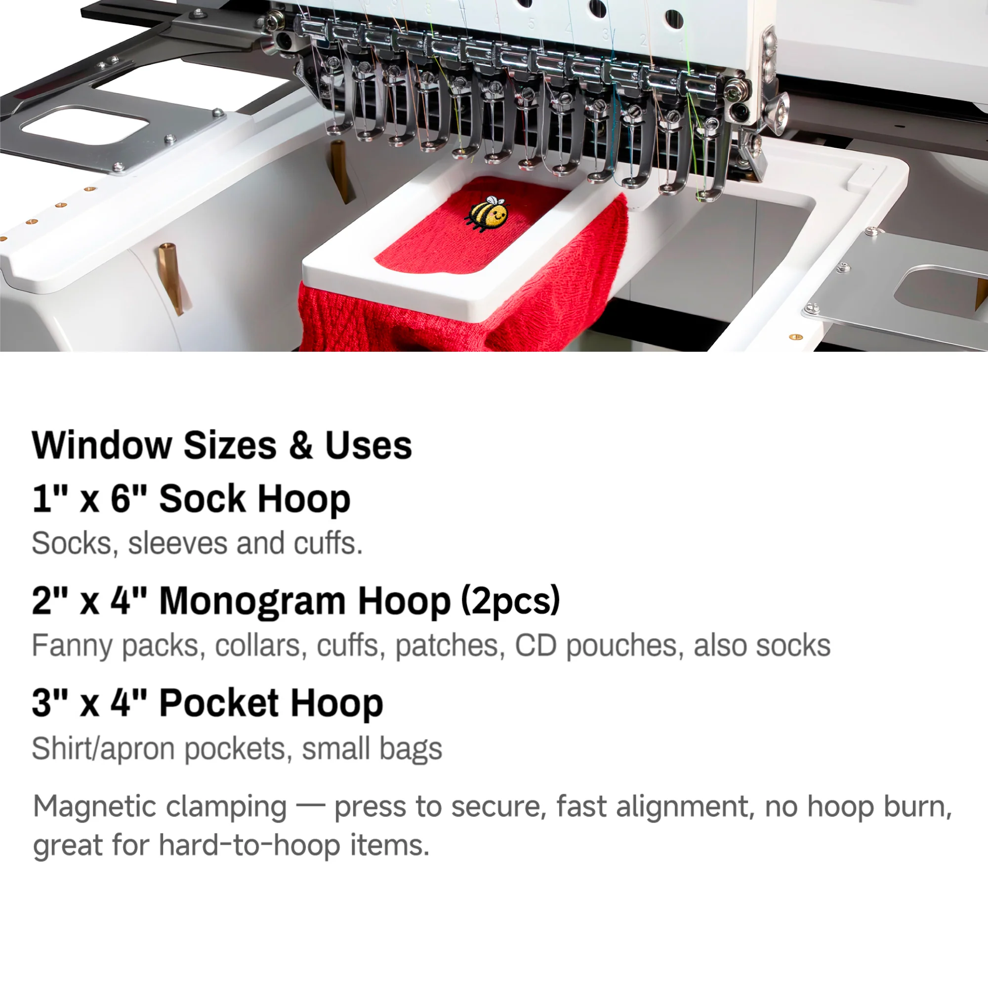 MaggieFrame 4 in 1 Magnetic Hoop for Baby Lock - Image 5