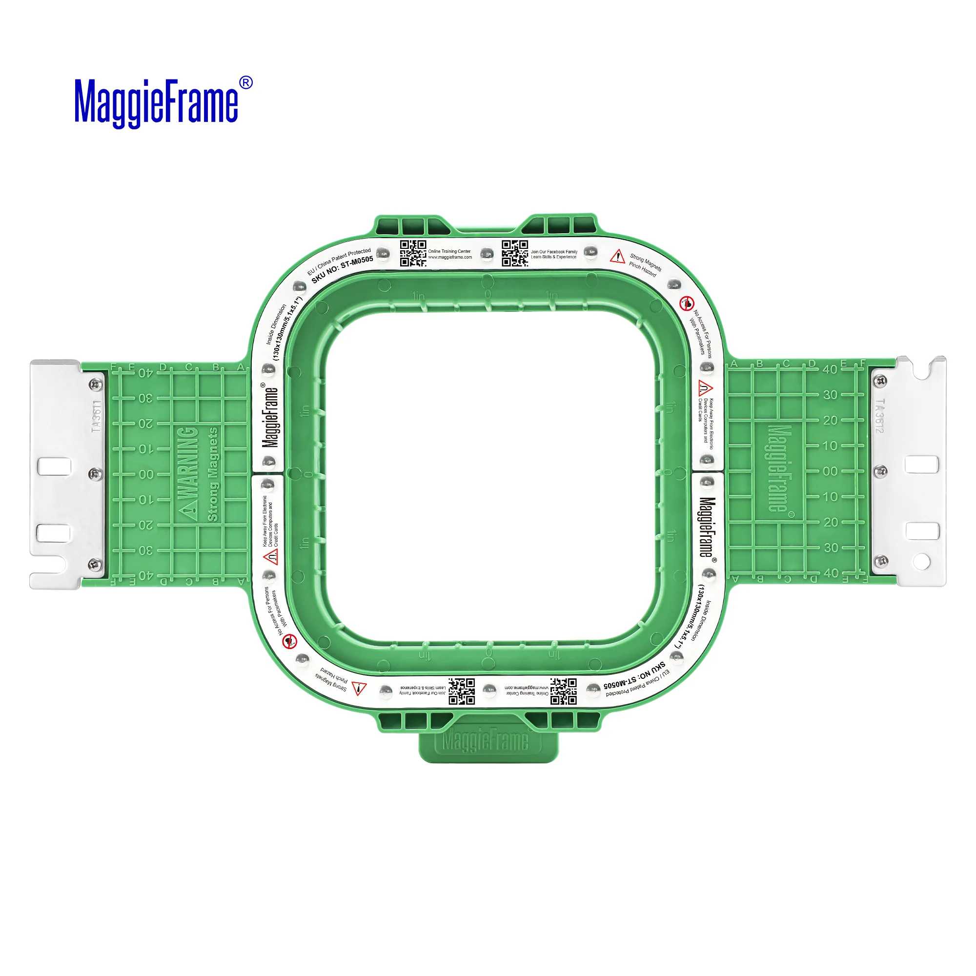 MaggieFrame Magnetic Hoop 5.1" | 130x130mm for BAI mirror - Image 2