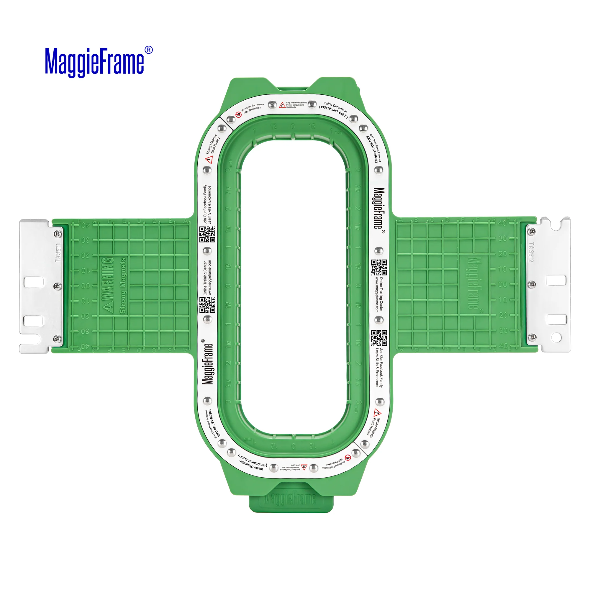 MaggieFrame Magnetic Hoop 7.6"x2.7" | 195x70mm for BAI vision - Image 2