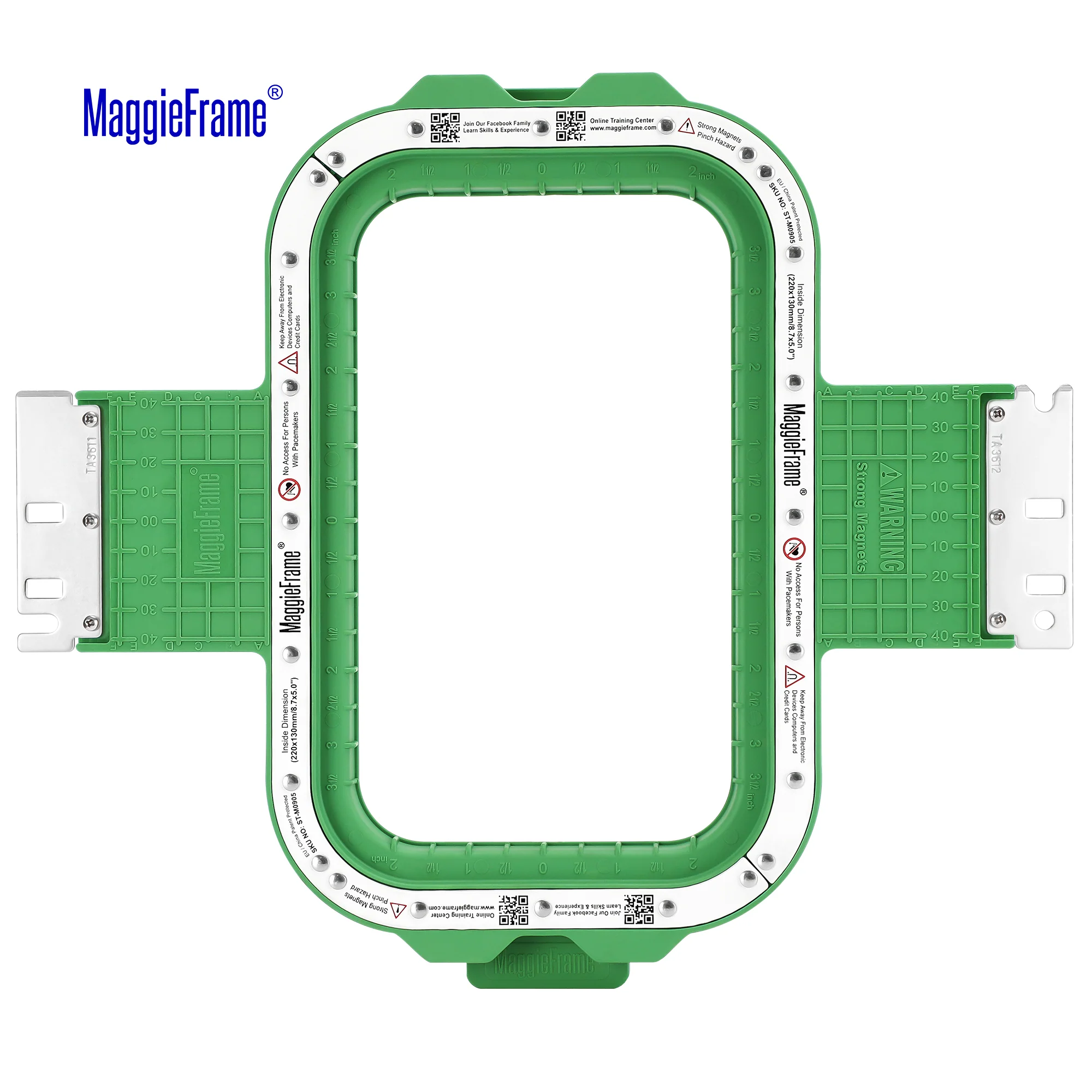 MaggieFrame Magnetic Hoop 8.7"x5" | 220x130mm for BAI vision - Image 2