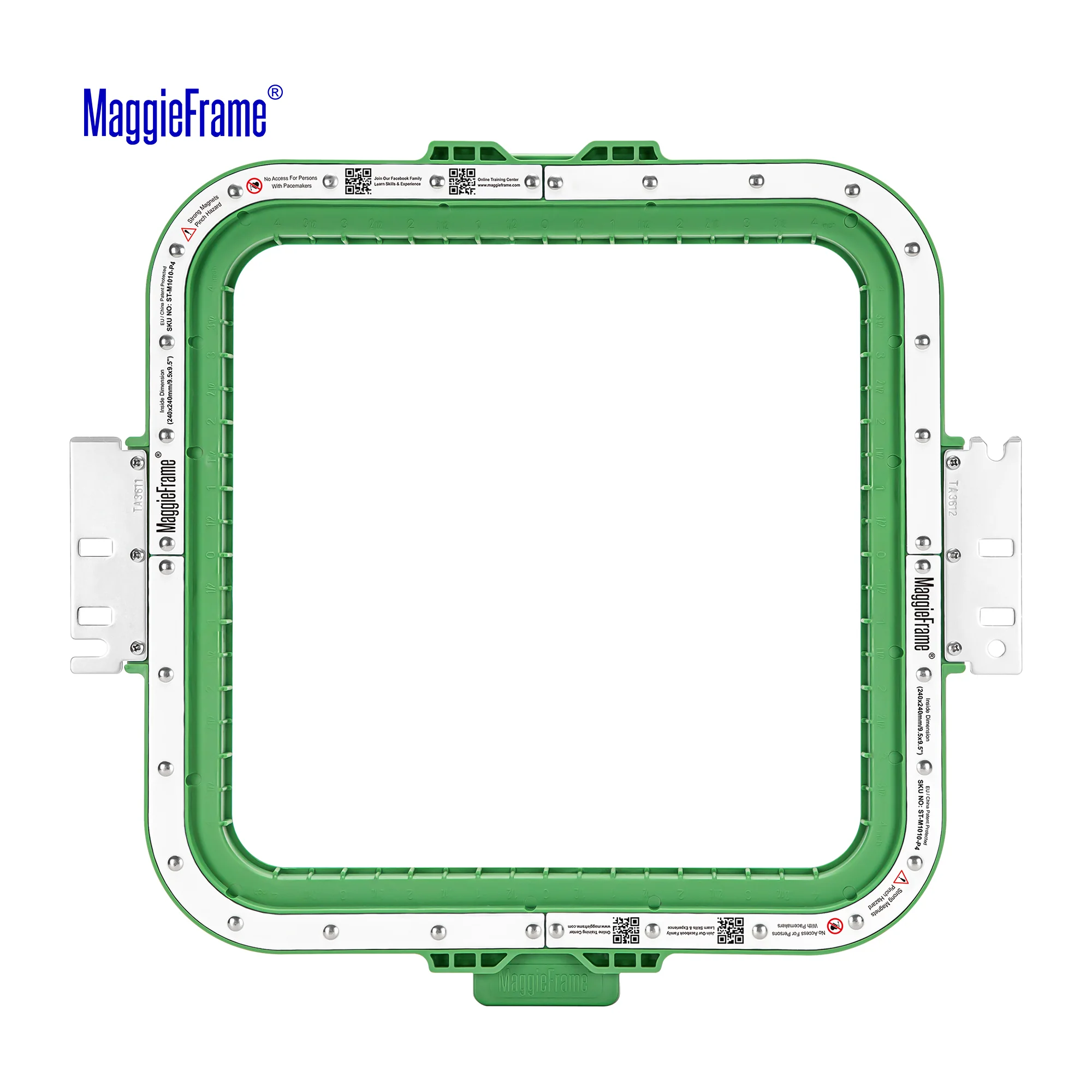 MaggieFrame Magnetic Hoop 9.5" | 240x240mm for BAI vision - Image 2