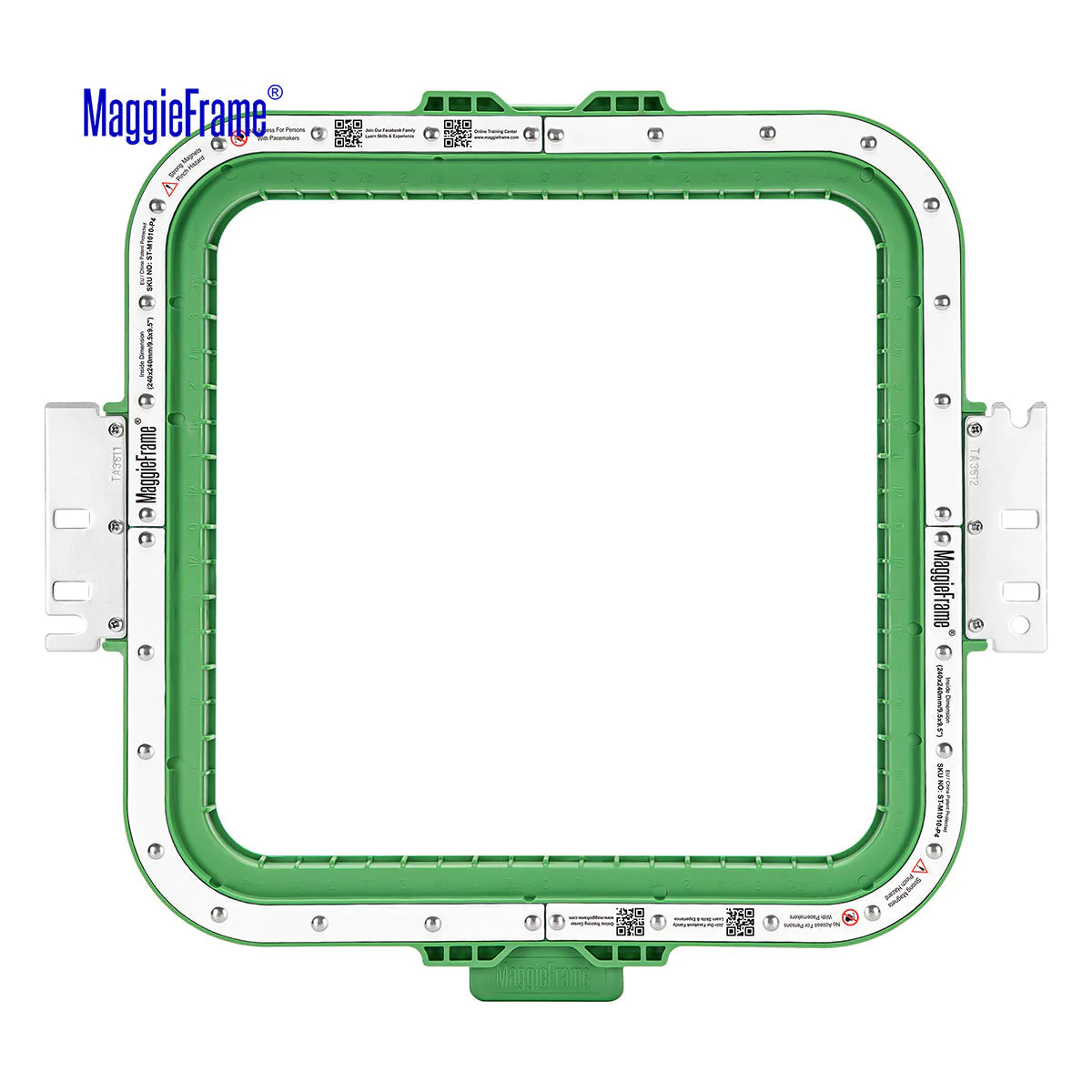 MaggieFrame Magnetic Hoop 9.5" | 240x240mm for Honpo - Image 4