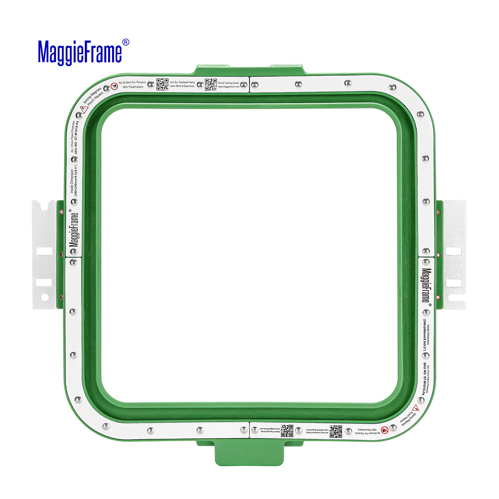MaggieFrame Magnetic Hoop 9.5" | 240x240mm for Tajima - Image 2
