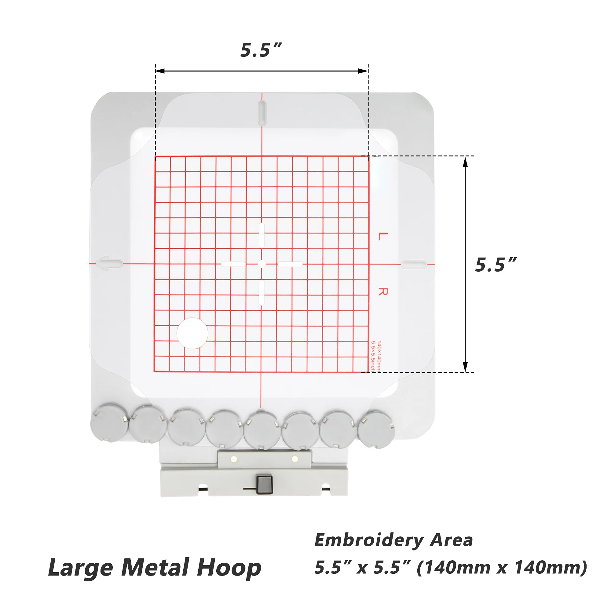 Magnetic Hoop for Poolin EOC06, Metal Magnet Embroidery Machine Sash Frames - Image 2