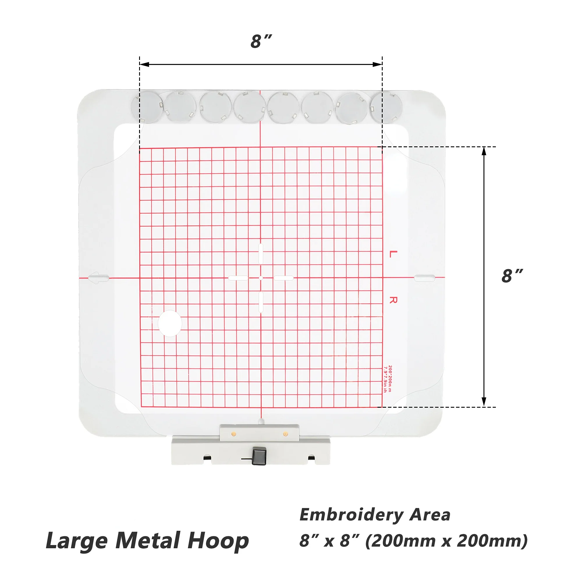 Magnetic Hoop for Poolin EOC06, Metal Magnet Embroidery Machine Sash Frames - Image 3