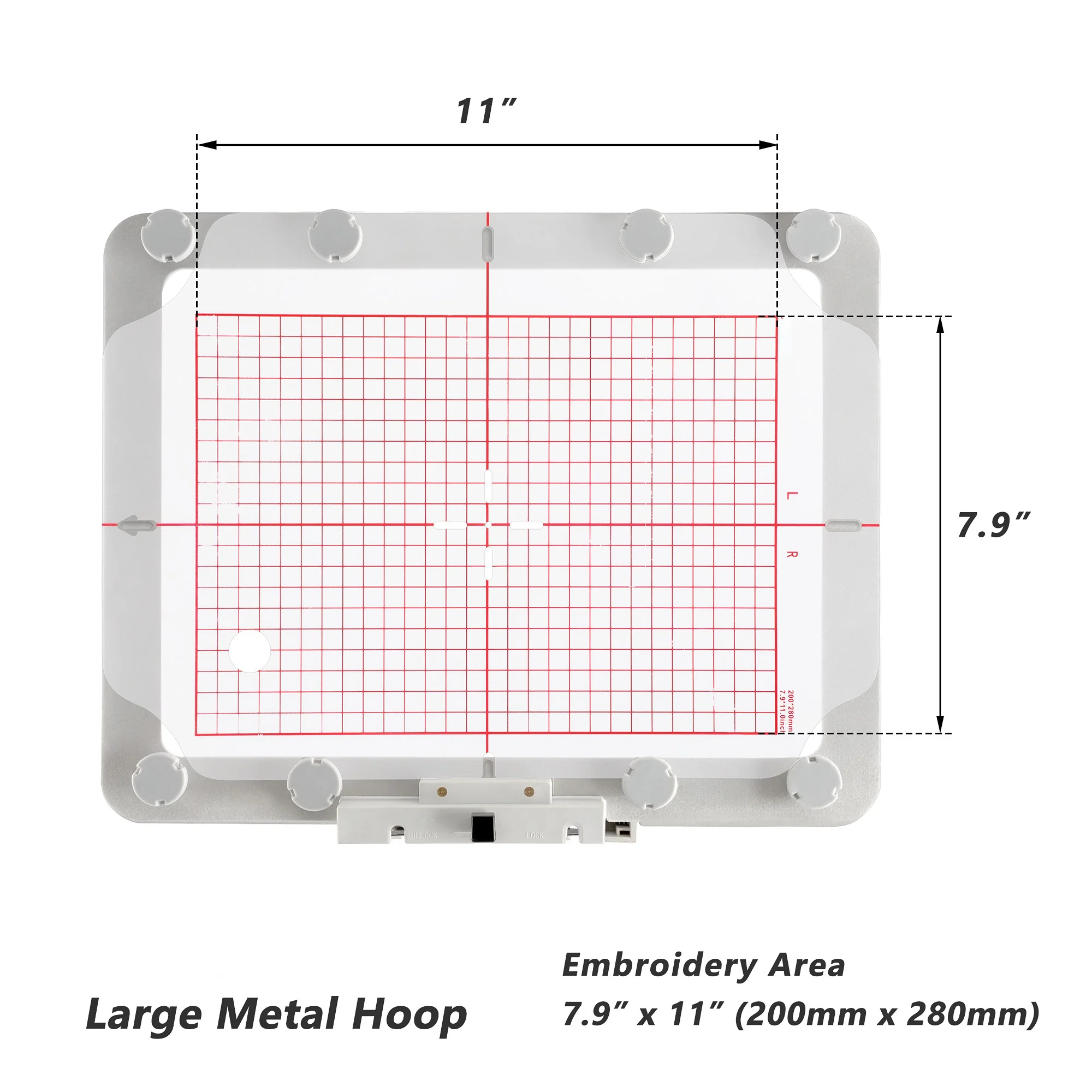 Magnetic Hoop for Poolin EOC06, Metal Magnet Embroidery Machine Sash Frames - Image 4