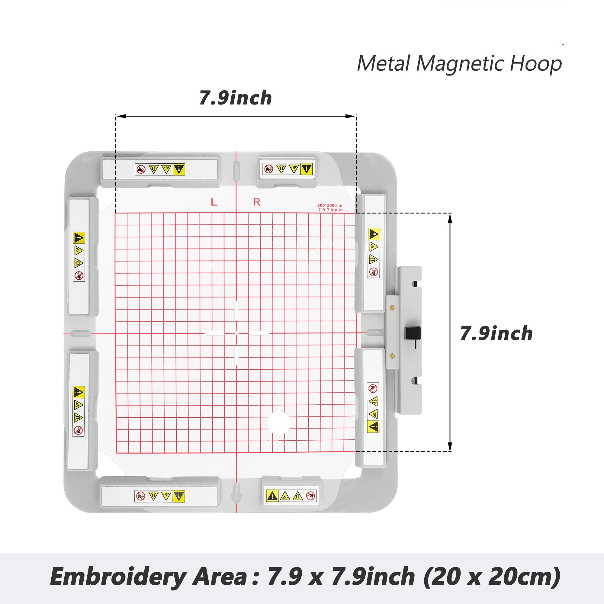 Magnetic Hoop for Poolin EOC06, Metal Magnet Embroidery Machine Sash Frames - Image 6