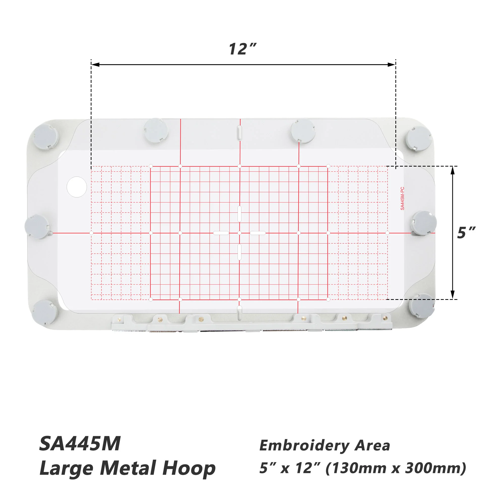 Magnetic Hoop Set for Brother PE800, SE1900, SE2000, PE770, and Babylock Bloom, Metal Magnet Embroidery Machine Sash Frames - Image 11