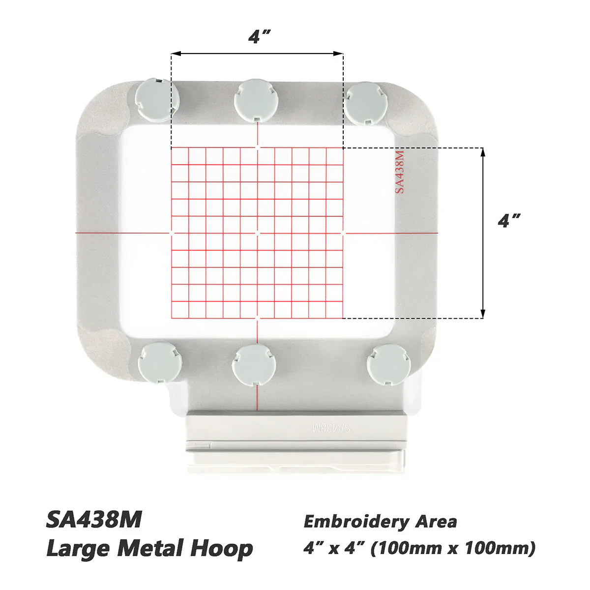 Magnetic Hoop Set for Brother Innovis NQ1700E NQ1600E NQ1400E NQ3600D Dream Machine 2 VE2200 4000D 1500D V7 V5 VM5200 and Babylock, Metal Magnet Embroidery Machine Sash Frames - Image 3