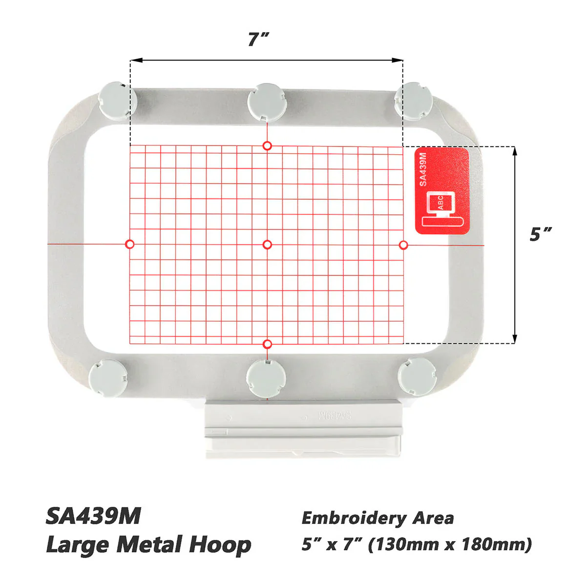Magnetic Hoop Set for Brother Innovis NQ1700E NQ1600E NQ1400E NQ3600D Dream Machine 2 VE2200 4000D 1500D V7 V5 VM5200 and Babylock, Metal Magnet Embroidery Machine Sash Frames - Image 4