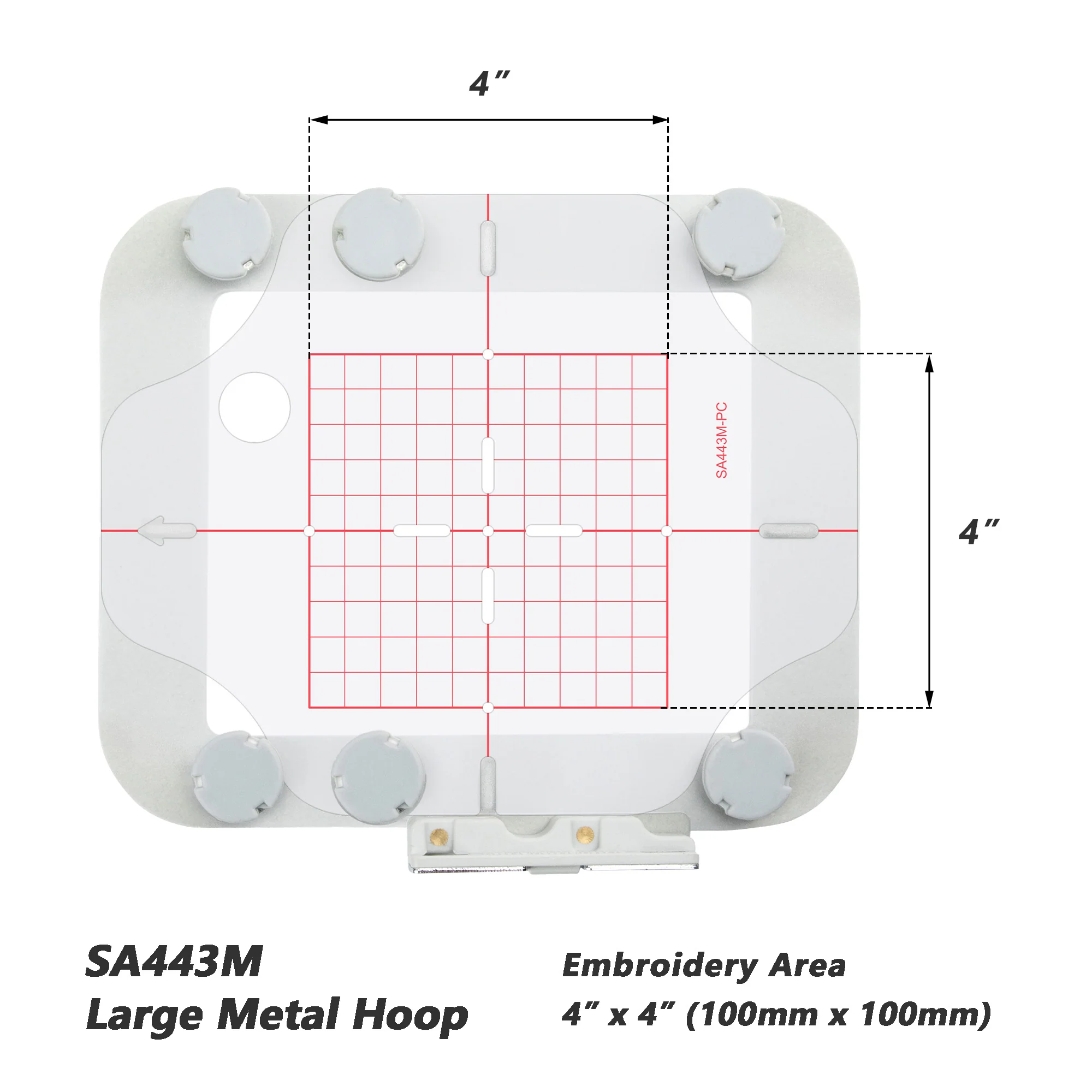 Magnetic Hoop Set for Brother PE800, SE1900, SE2000, PE770, and Babylock Bloom, Metal Magnet Embroidery Machine Sash Frames - Image 9