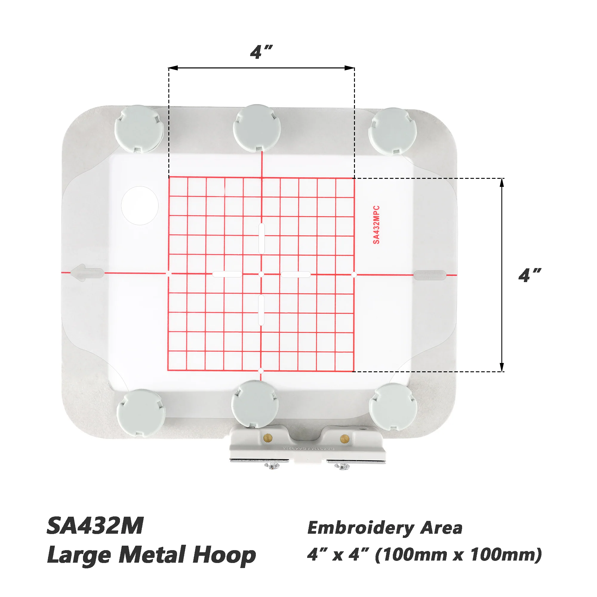 Magnetic Hoop Set for Brother SE600, SE625, PE535, SE700, and Babylock Verve, Metal Magnet Embroidery Machine Sash Frames - Image 3
