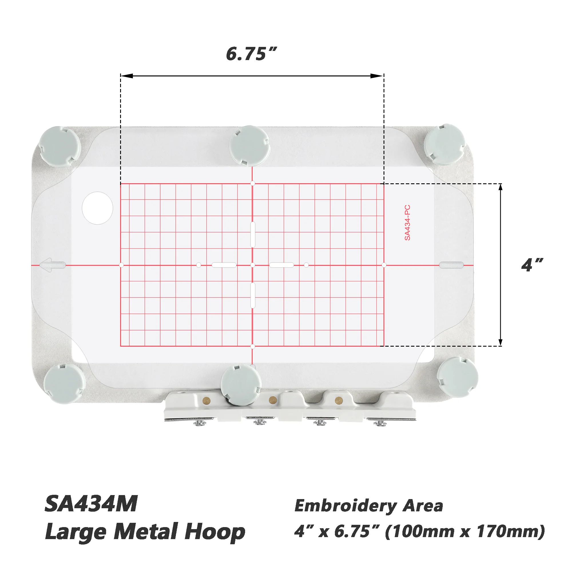 Magnetic Hoop Set for Brother SE600, SE625, PE535, SE700, and Babylock Verve, Metal Magnet Embroidery Machine Sash Frames - Image 4