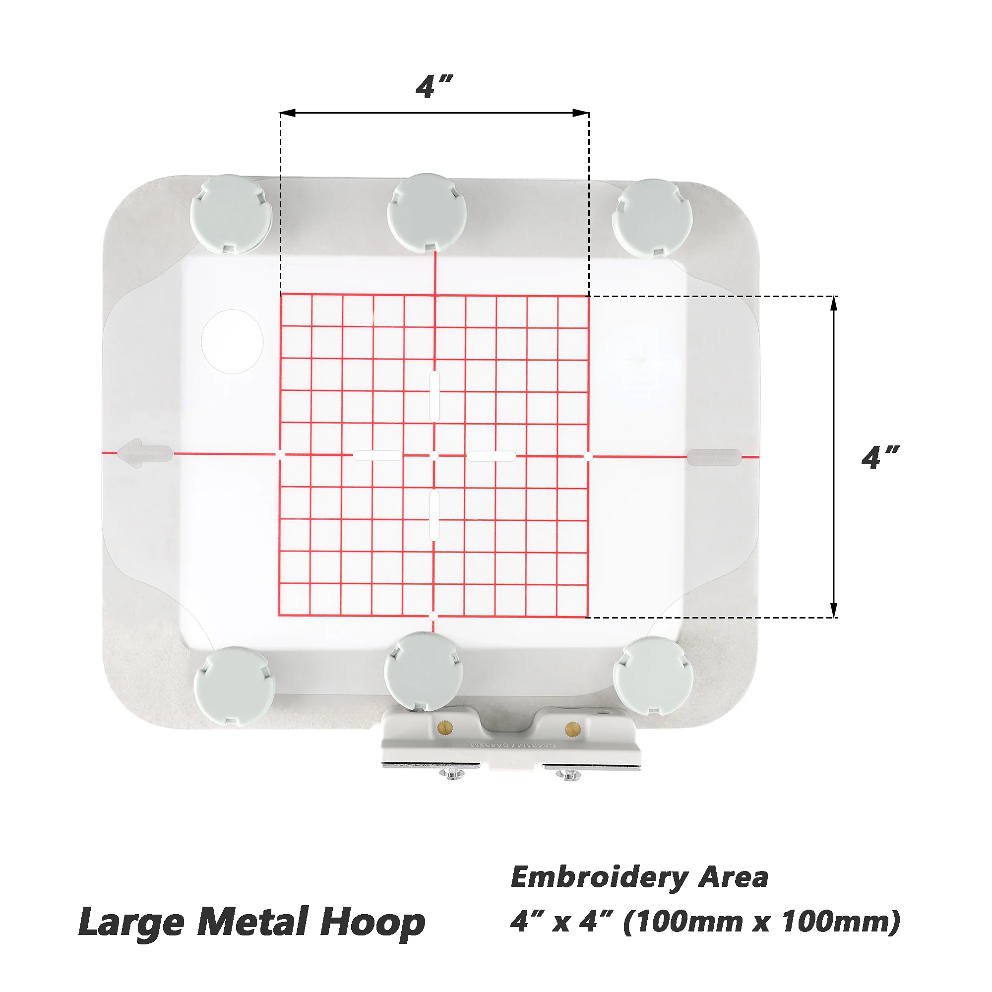 Magnetic Hoop Set for Poolin EOC05, Metal Magnet Embroidery Machine Sash Frames - Image 2