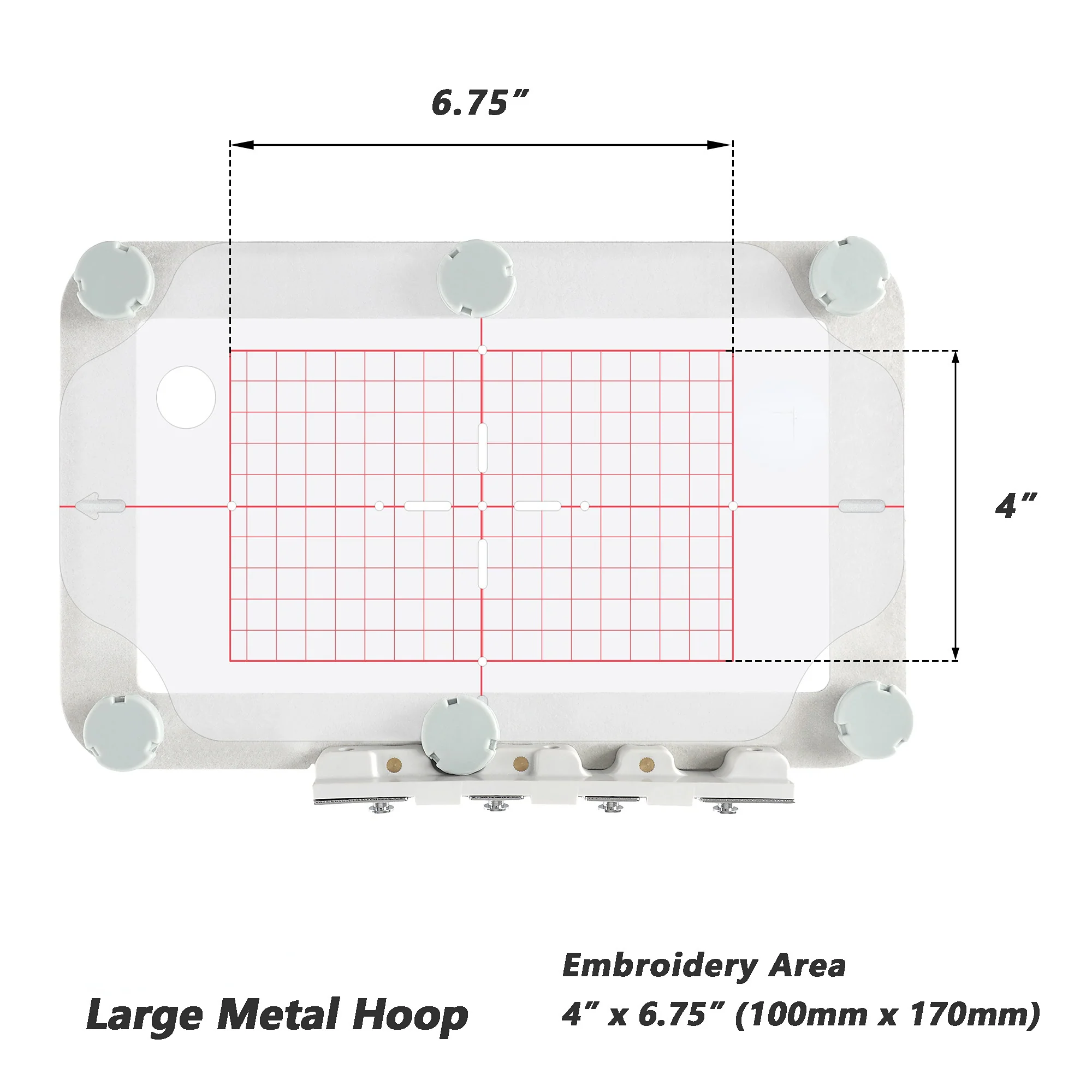 Magnetic Hoop Set for Poolin EOC05, Metal Magnet Embroidery Machine Sash Frames - Image 3