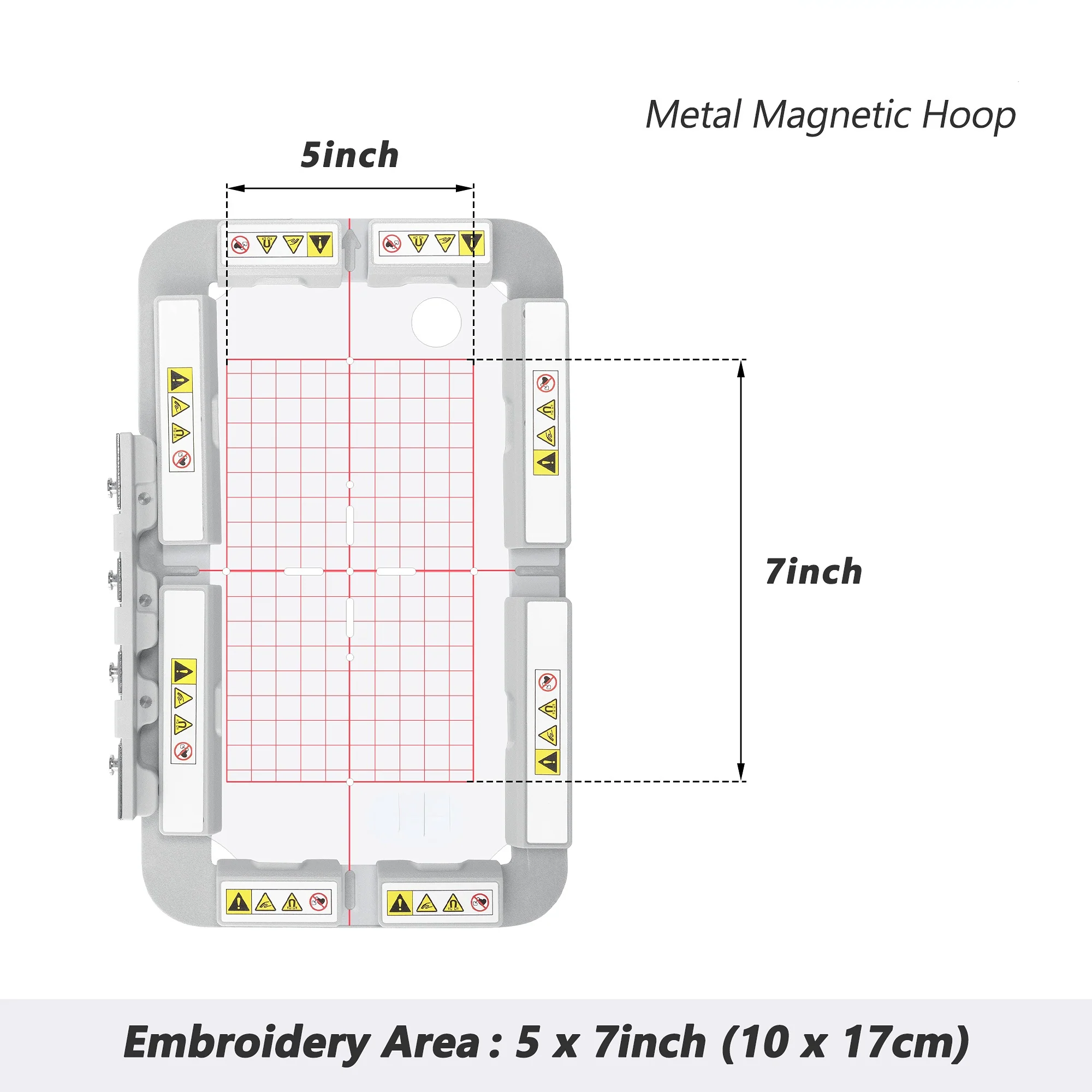 Magnetic Hoop Set for Poolin EOC05, Metal Magnet Embroidery Machine Sash Frames - Image 5